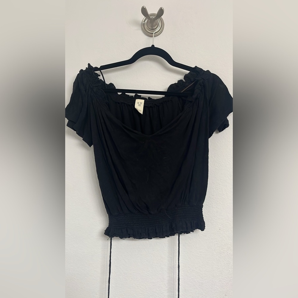 Black Off-Shoulder Top